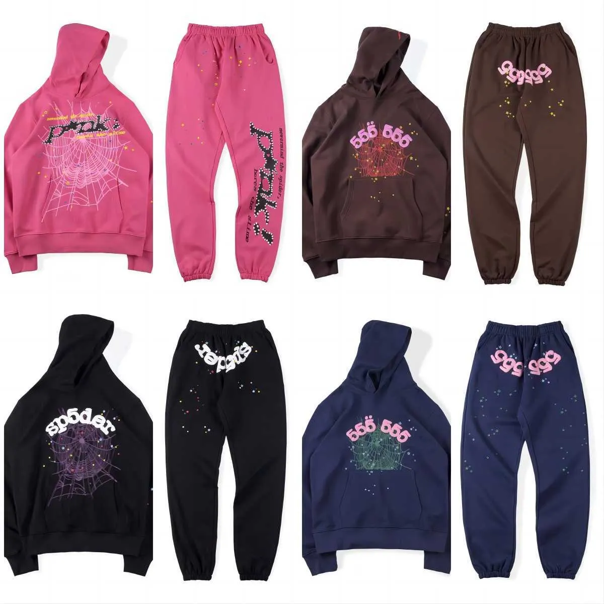 Sp5der Sweat à capuche Young Thug Spider 555555 Sweats à capuche pour hommes et femmes Transport gratuit Designer à capuche Impression Spider Web Survêtement Designer Sweat à capuche Eu S-XL Ya