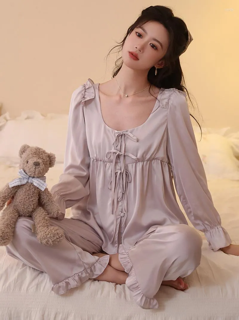 Korean silk sleepwear sale