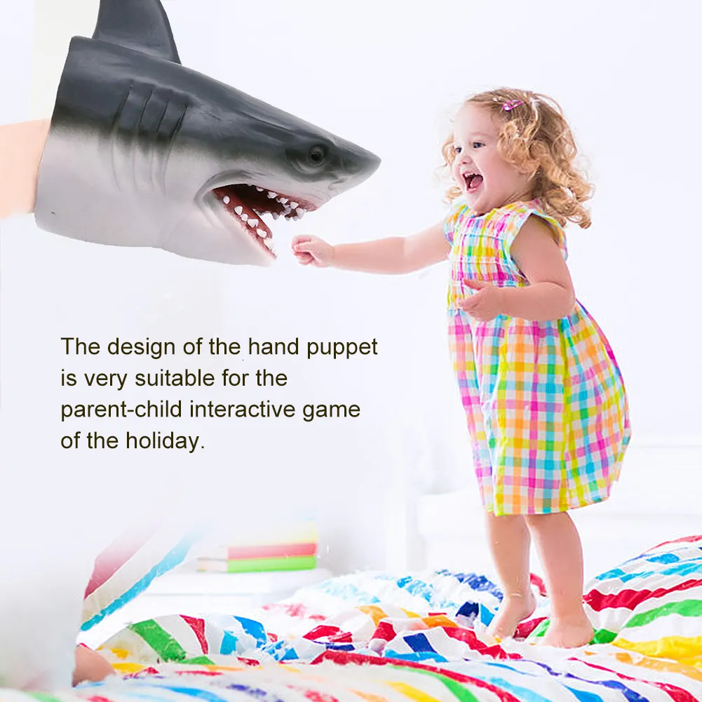 Shark Puppet Model Puppets Shark Hand Puppets For Kids Animal Storytelling Toy Gloves ...