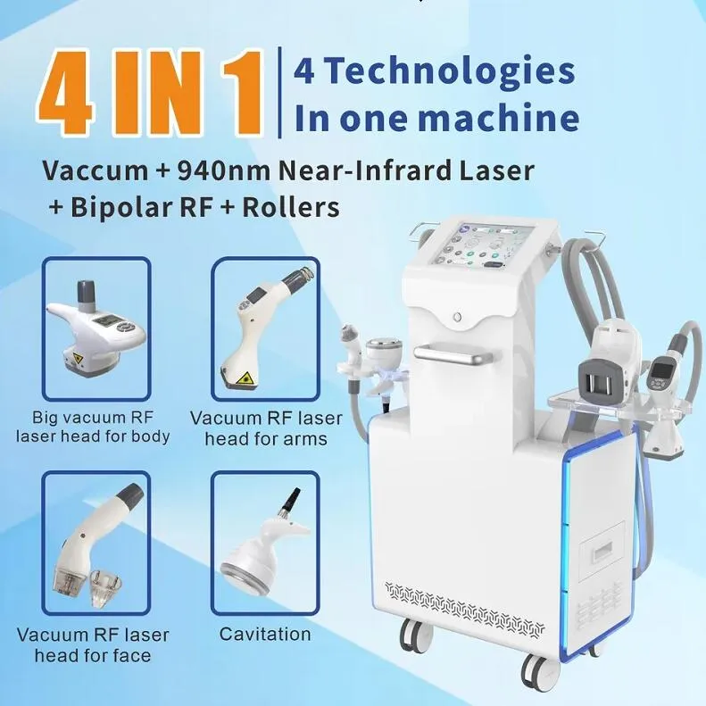 dimagrante 80k Vacuum Roller Cavitazione Massaggio RF Macchina dimagrante Boby Shape Sculpting Vita Modellante Perdita di peso Riduzione del grasso Attrezzatura per il rafforzamento della pelle