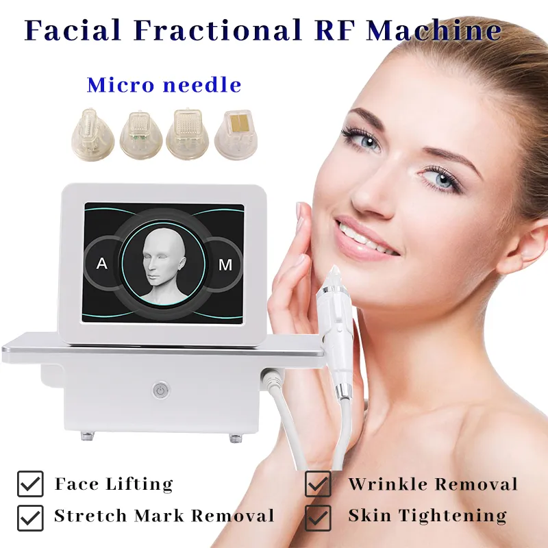 Micro Needle Fractional RF Machine Microneedling Intracel Face Lifting Beauty Microneedle Equpiment för salonganvändning