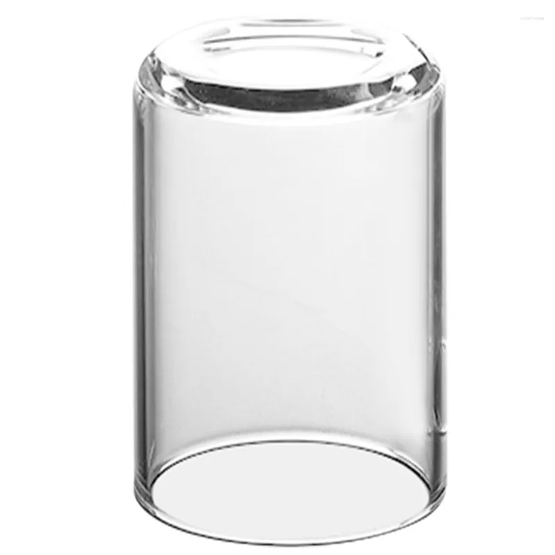 Vases Modern Cylinder Flower Striped Glass Vase Clear For Home