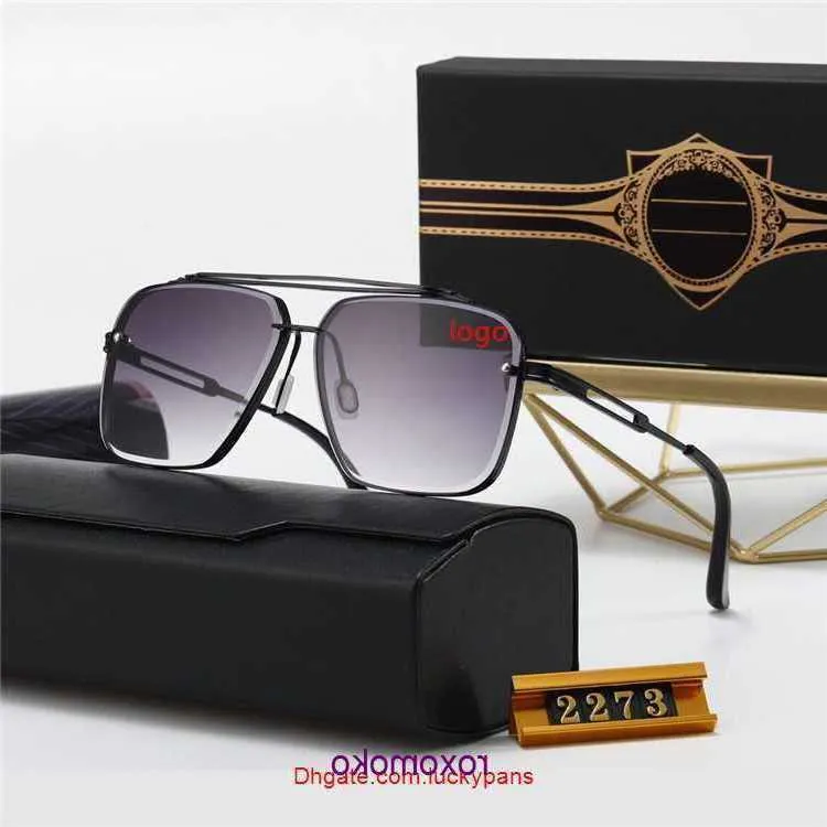 Wysokiej jakości projektant najlepszych nowych okularów przeciwsłonecznych DITA 2273 Man Woman swobodne okulary marka soczewek Słońca Osobowość okulary z pudełkiem B7TG 38KD