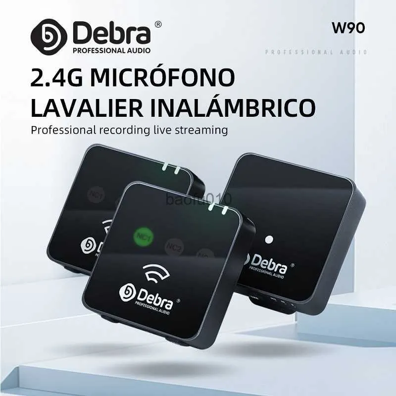 s Microfono wireless Intervista Lavalier portatile Standby lungo per smartphone Fotocamera DSLR Registrazione video vocale Monitor in tempo reale L230619