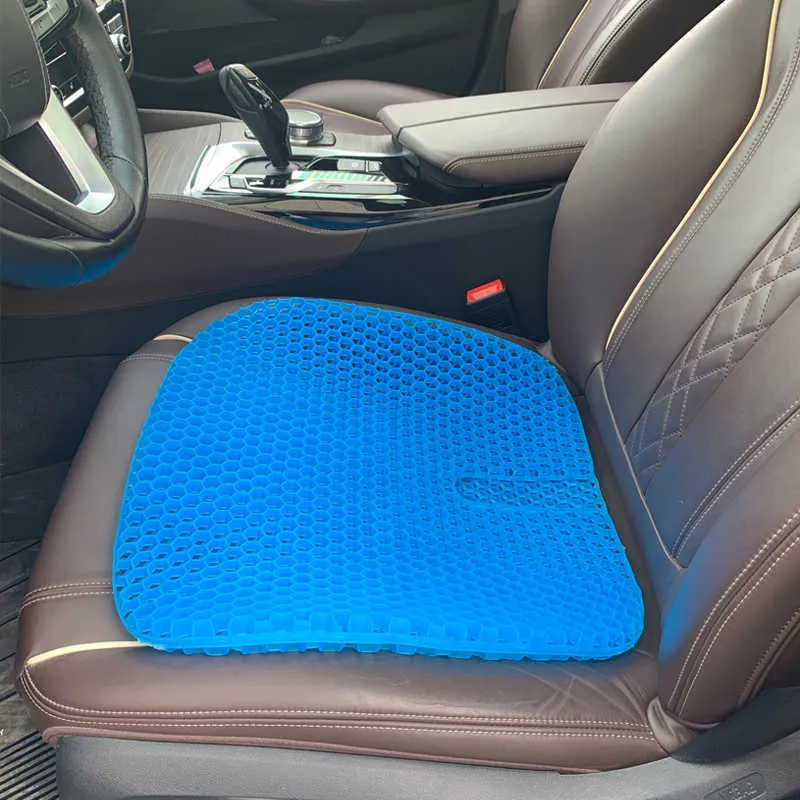 Universal Gel Car Seat Cushion Breathable Honeycomb Cooling Seat Pad  Pressure Relief for Car Office Summer Supplies