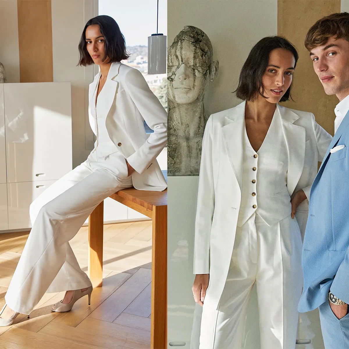 Blazer Court Femme Avec Manches Longues à Col Revers Coupe Cintrée Avec Boutons Unicolore