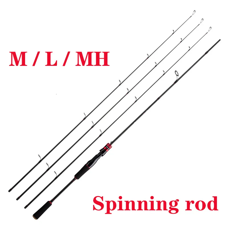 Catch.U Carbon Fiber Spinning/Casting Unbreakable Fishing Rod WT 4