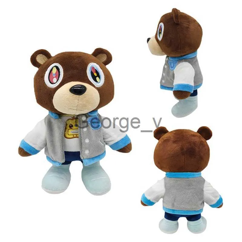 Fyllda plyschdjur 26 cm Kanye Teddy Bear Plush Toy Cartoon Rilakkuma Bear Dolls Stuffed Soft Toy Christmas Födelsedagspresent till barn J230628