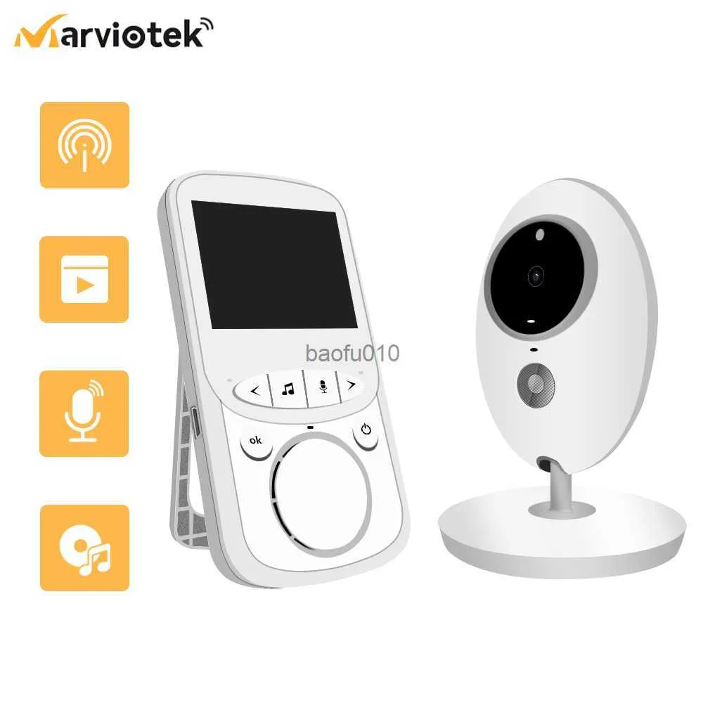 Câmera do bebê com monitor Baba Portable Baby Monitor LCD vídeo babá Intercom Eletrônico Babá Walkie Talkie Babá IR VB605 L230619