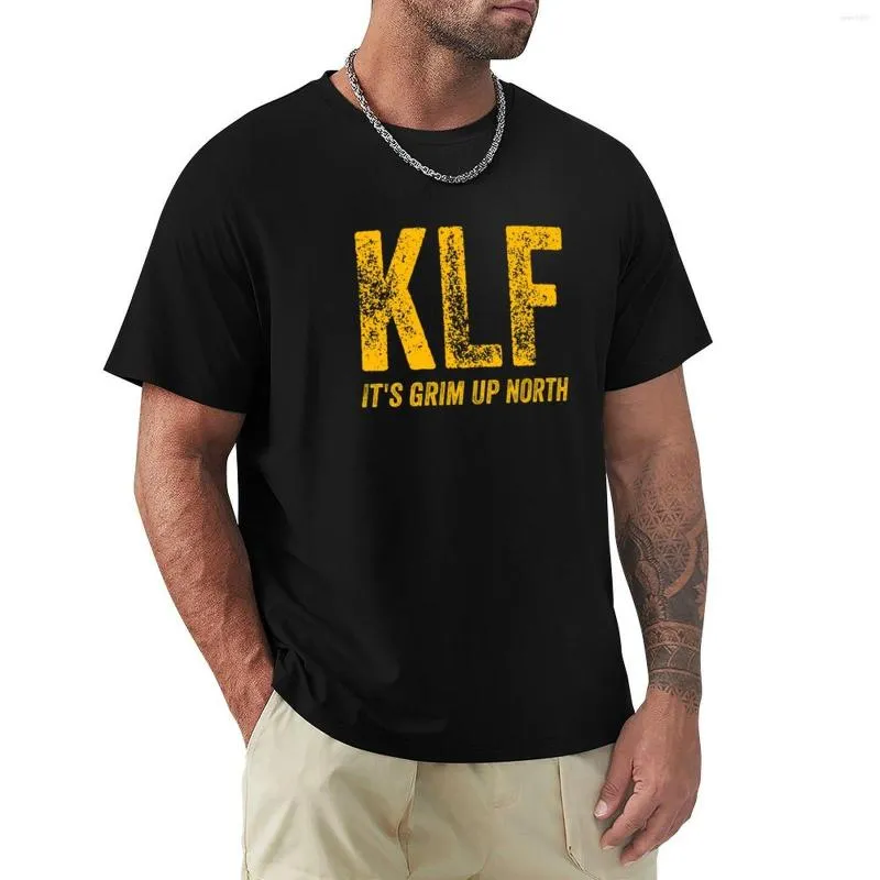 Polos masculinos Klf camisetas engraçadas roupas vintage roupas brancas lisas camisas masculinas