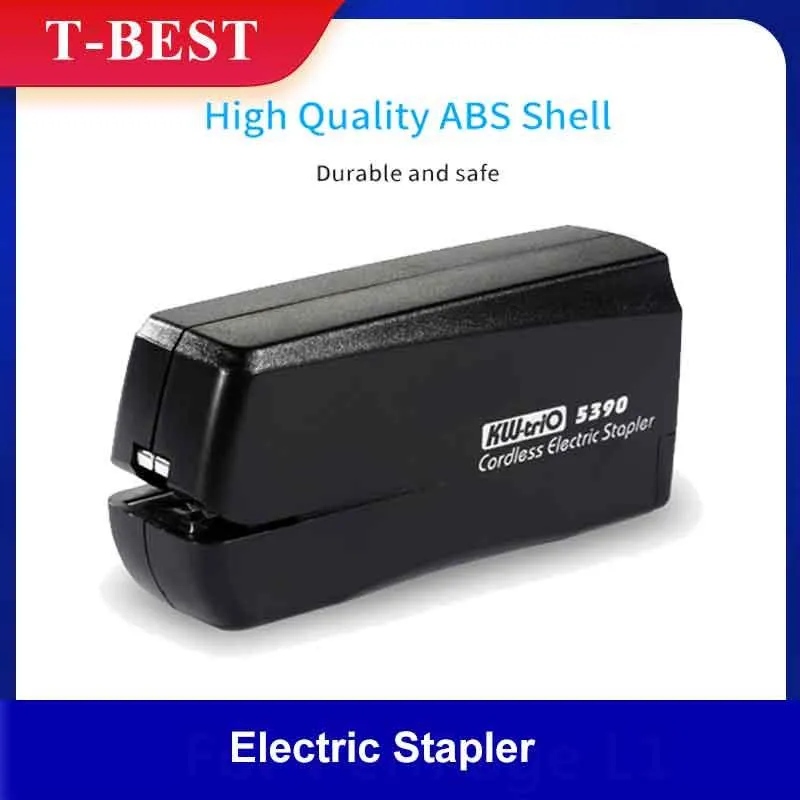 Machine Kwtrio 5390 Elektrische Stapler -machine Batterij Portable Automatisch Nr. 10 Staples School Paper Stapler Office Stationery