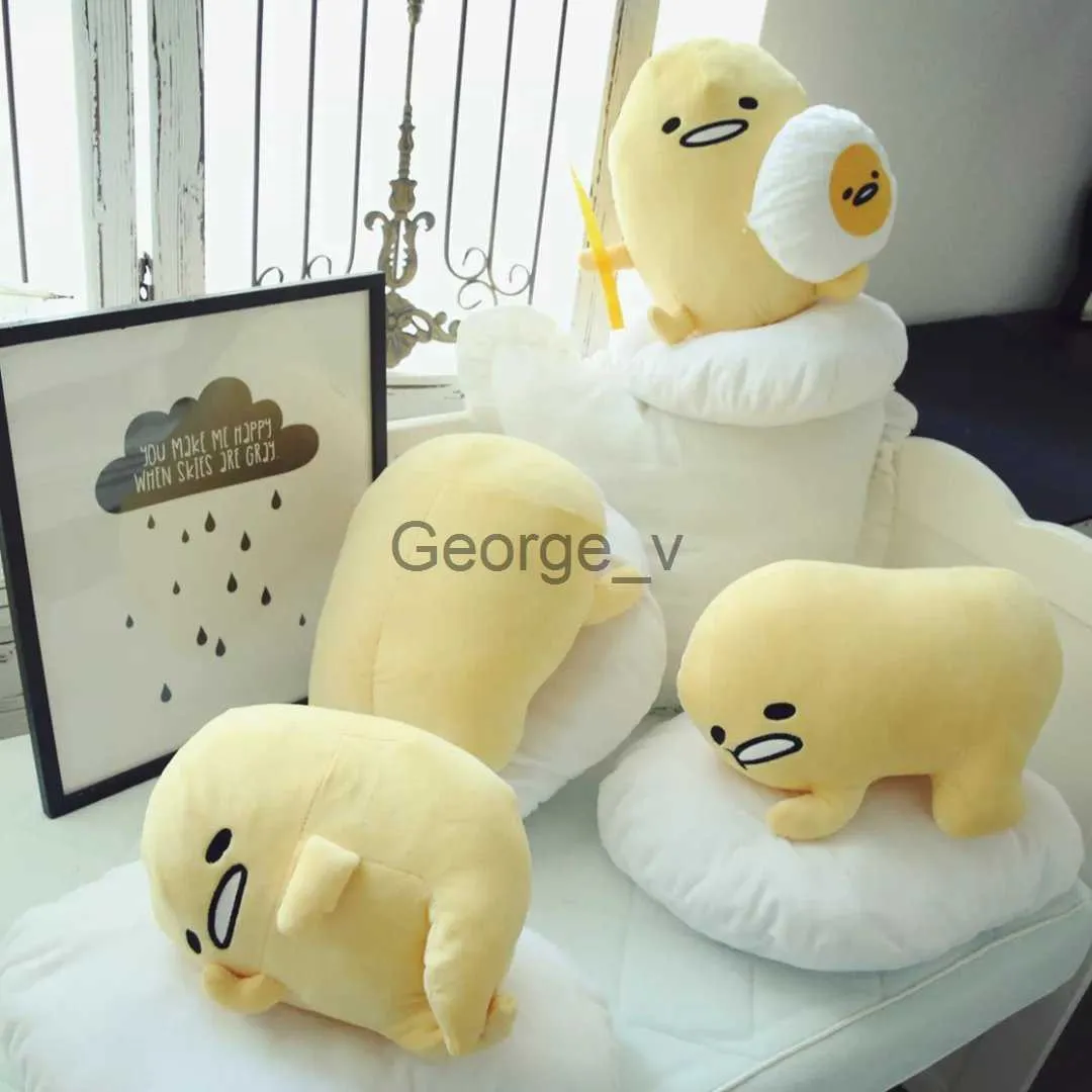 Gefüllte Plüschtiere, weiches, kuscheliges Gudetama-Plüschtier, Kawaii-Puppe im japanischen Stil, schlafende Plüschtiere, Rückenkissen, Wurfkissen, Geburtstagsgeschenke für Mädchen, J230628