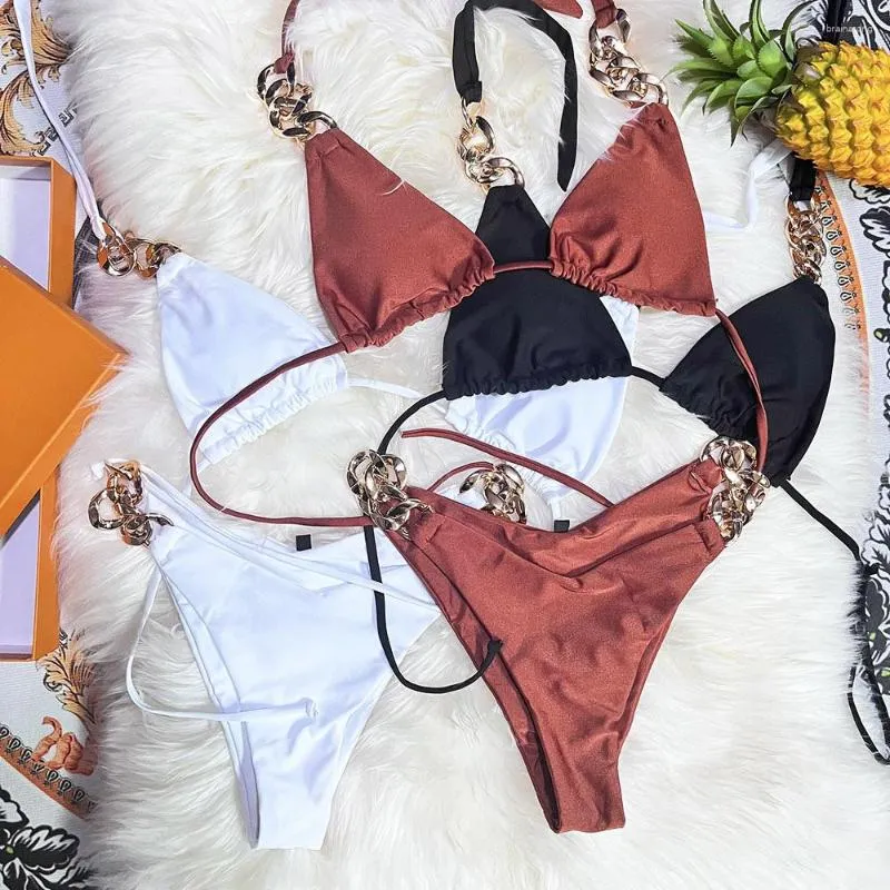 Bikinis de diseñador de cadena para mujer