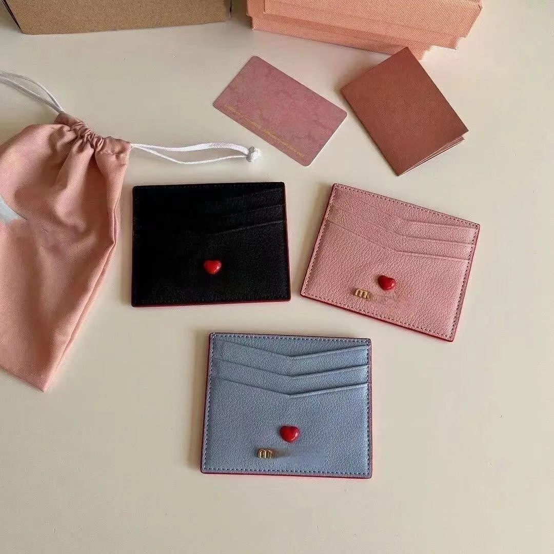 Projektantka mody damska torebka skórzana stała kolor miłość zmiana krótka torebka oryginalna karta pudełka skórzana torba do karty ręcznej