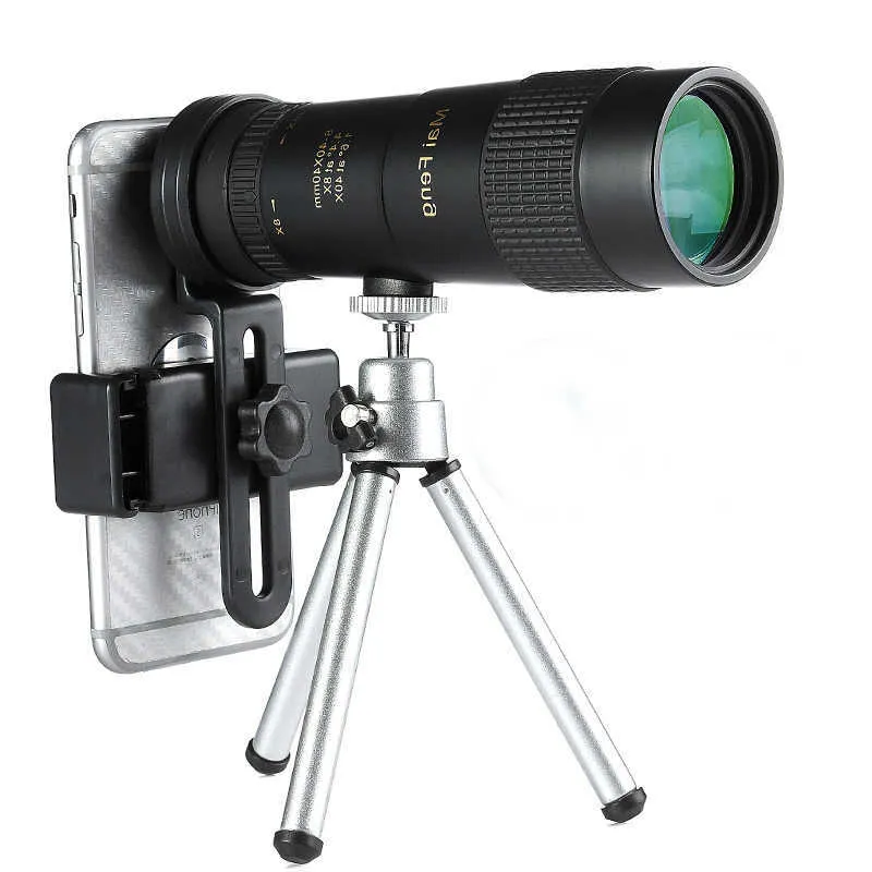 Teleskopkikare Kraftfull 8-40x40 Högkvalitativ Zoom Monokulär professionell Tescope Portab för campingjakt LLL Night Vision Binoculars HD HKD230627