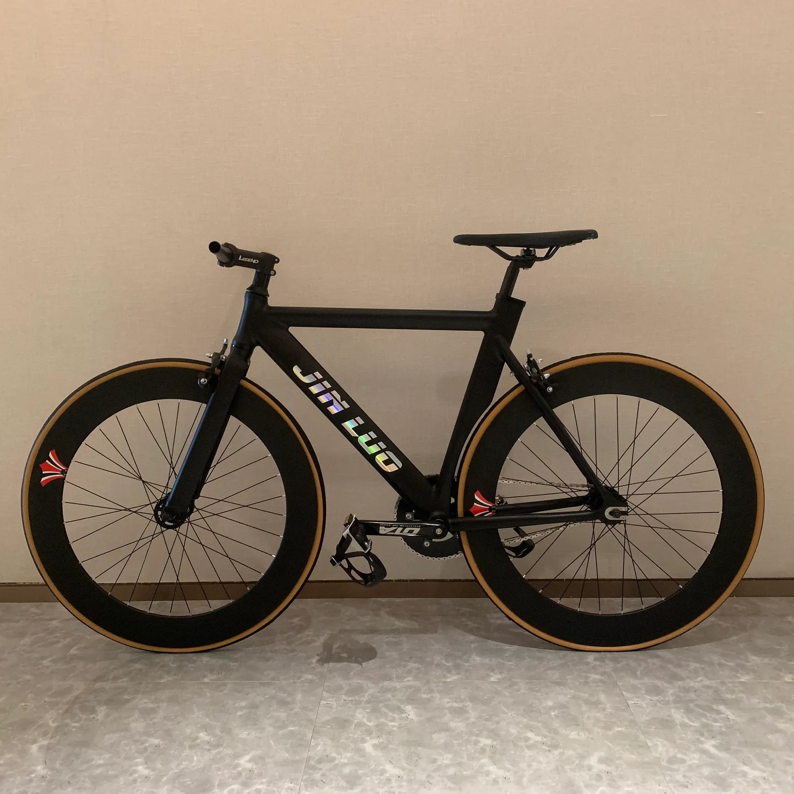 عجلات الدراجة المسار Fixie الدراجة الوجه بالتخبط عجلة ريم واحدة سرعة دراجة عالية الارتفاع 70 مللي متر الجبهة الخلفية 32H محور ثابت والعتاد سبائك الألومنيوم 230628