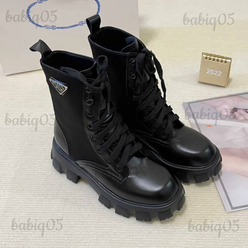 Tasarımcı Çizmeler Sonbahar Kış Bayan Kadınlar Için Slip-On Yuvarlak Ayak Ayak Bileği Tekneler Erkekler Toka Motosiklet Lüks Bayanlar Marka Kısa Kadın boyutu 35-41 628 babiq05