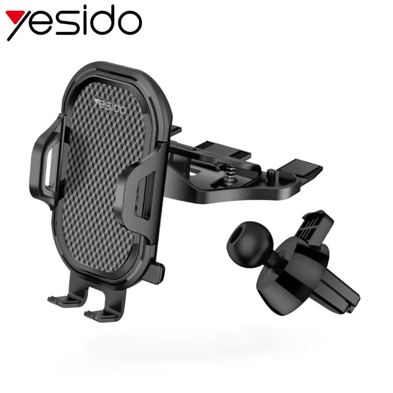 CD Slot Car Phone Holder, Universal 360° Adjustable Car Air Vent Phone