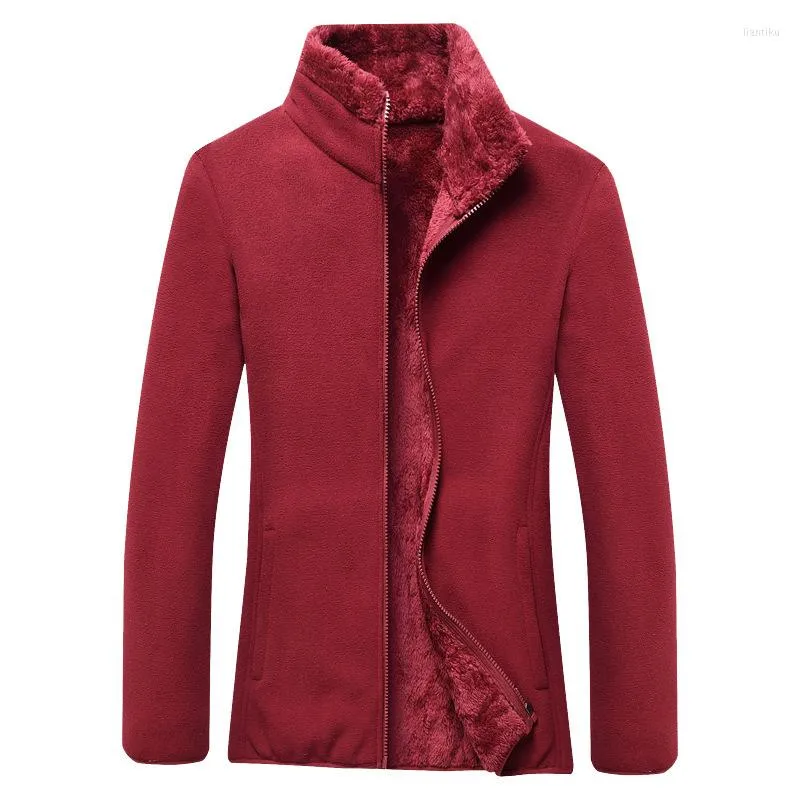 Hunting Jackets Fleece Loose Coat Polyester Plus Velvet Thicken Fabric Outdoor Hiking Camping Climbing Warm Woman Cardigan Charge Clothes