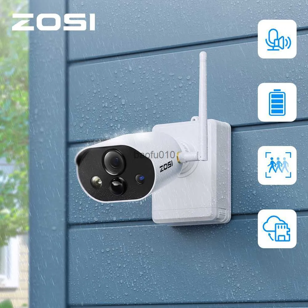 Wireless Security Camera Battery/Solar Powered, 1080P HD WiFi