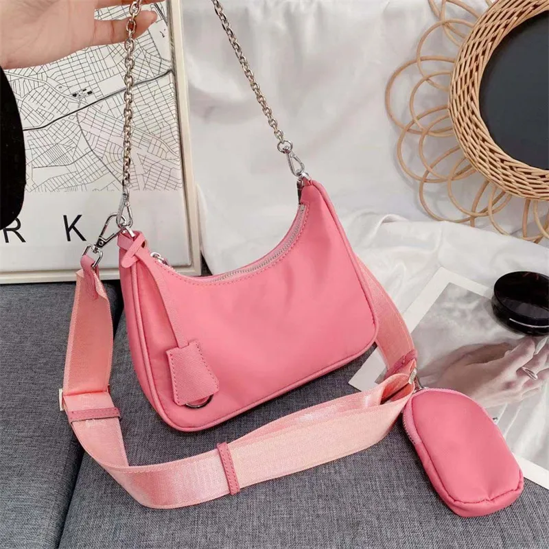 Shoulder Bags designer bag for woman nylon Underarm bag luxurys crossbody handbags high quality totes Cute Half Moon Hand fashion messenger cross body purse