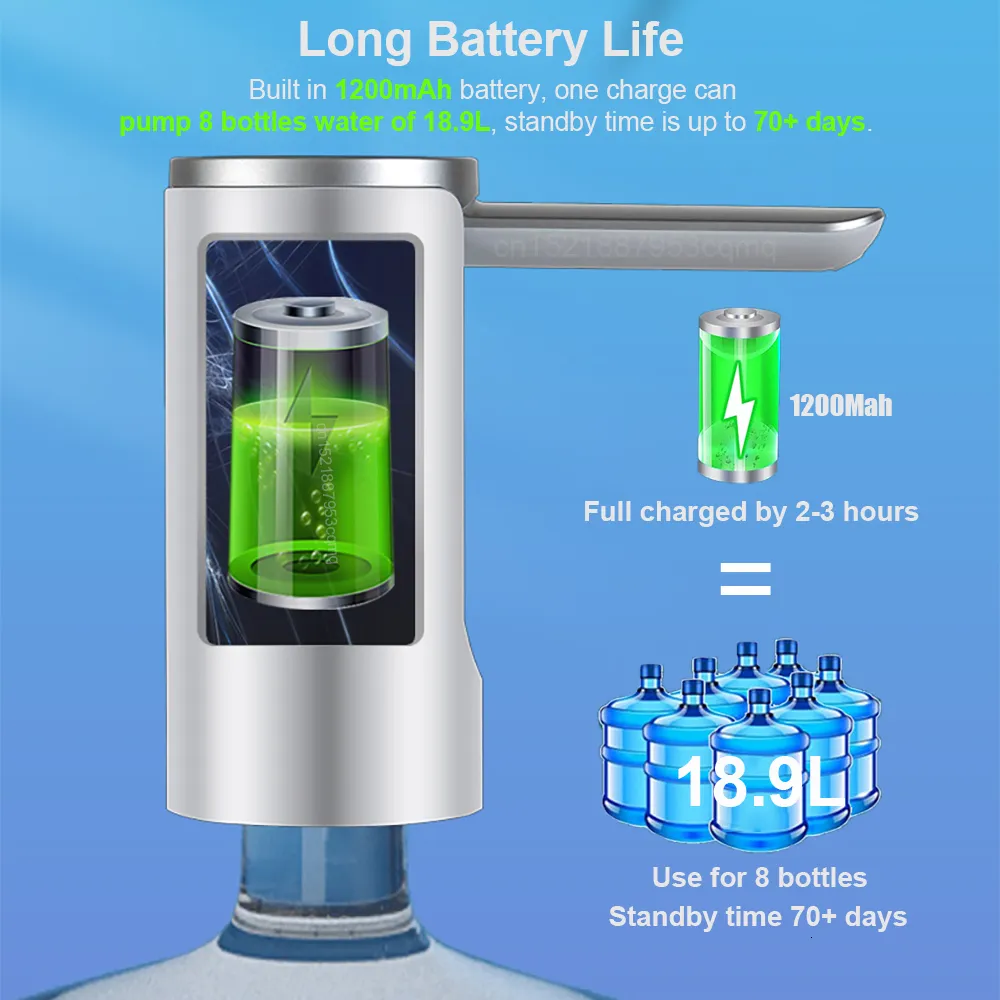 Electric Water Bottle Pump, Automatic USB Rechargeable Water