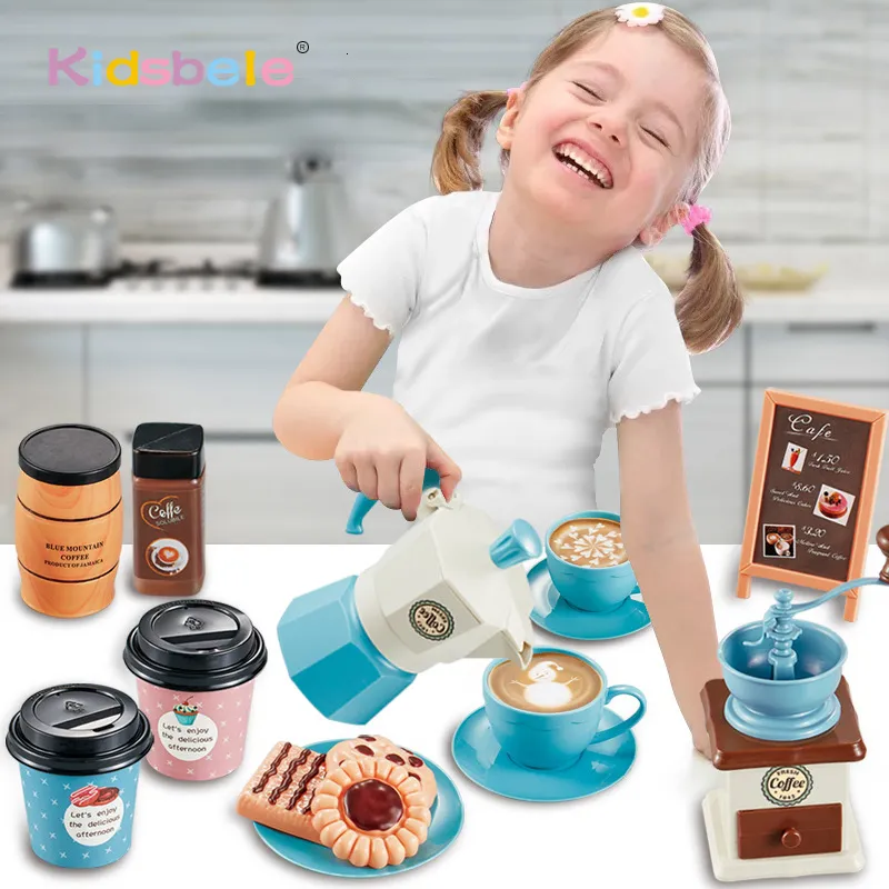 Cuisines Jouer Nourriture Enfants Machine À Café Jouet Ensemble Cuisine Jouets Simulation Alimentaire Grille-pain Pain Café Gâteau Faire semblant De Jouer Jeu Cadeau Jouets Pour Enfants 230627