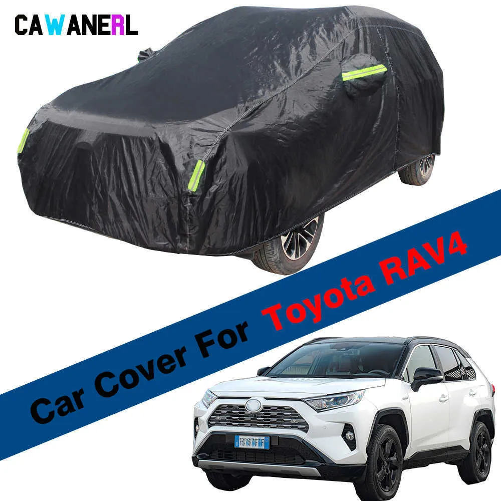 Covers Volledige Auto SUV AntiUV Zonnescherm Sneeuw Regen Ijs Bescherming Duurzaam Cover Waterdicht Voor Toyota RAV 4 RAV4HKD230628