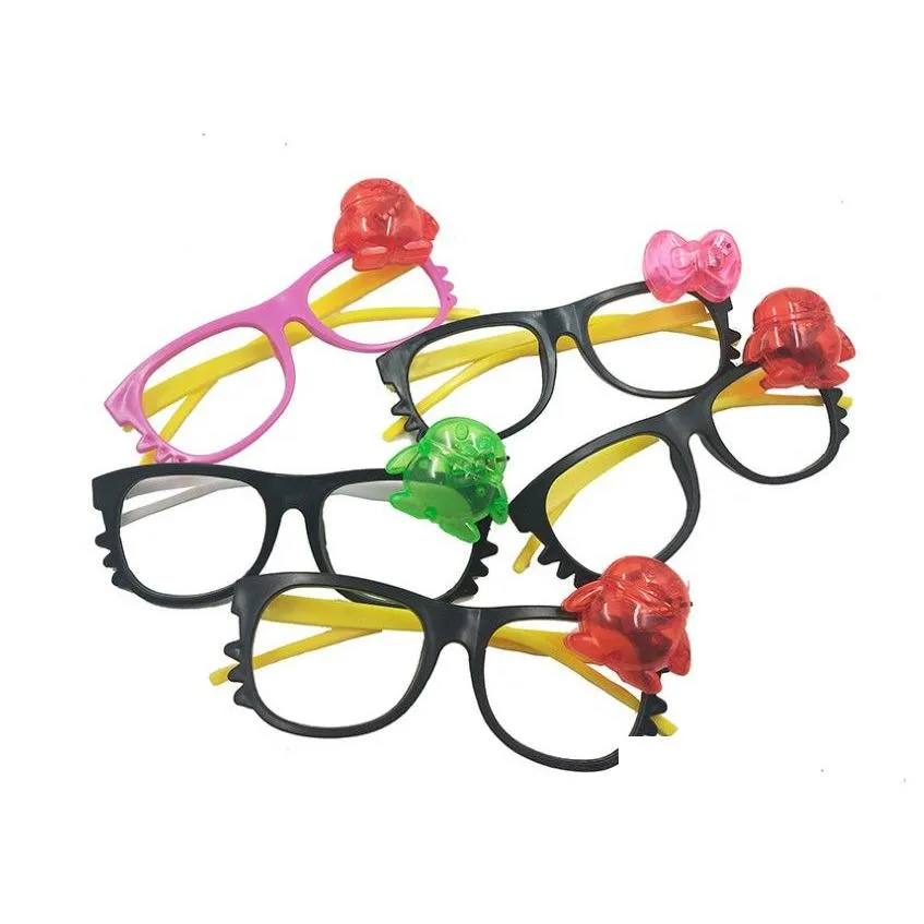 حفلة مفضلة بإطار نظارات بإضاءة ليد للأطفال ألعاب صغيرة للبيع بالجملة على شكل كرة دعائم لأعياد الميلاد بقعة Shengdan Jie 3/5000 C توصيل قطرة للمنزل Dhopv