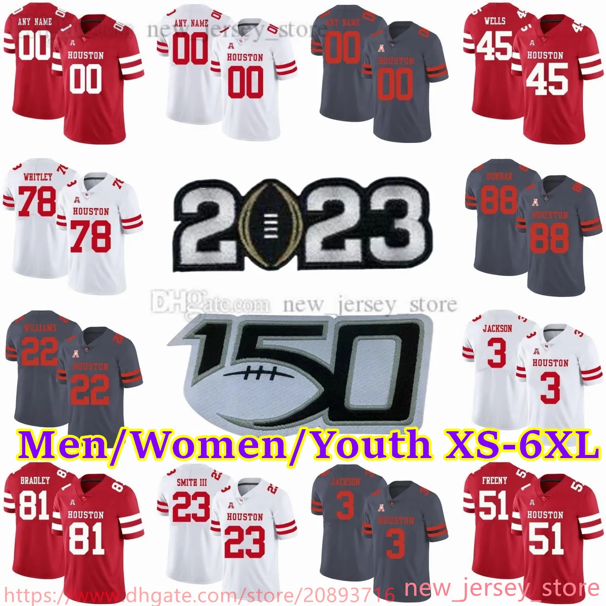 Houston Cougars field hockey legends jersey