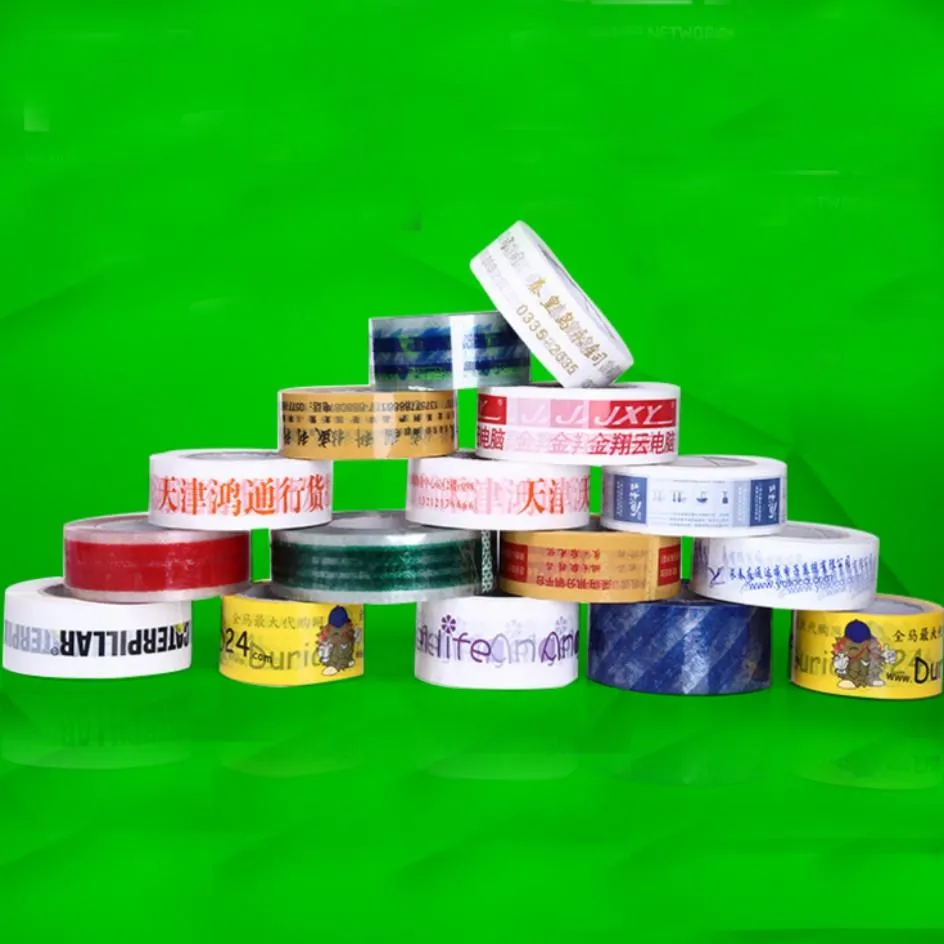 Ruban Ruban adhésif personnalisé avec ruban / avertissement Adhesive Carton Scellant Clear Transparent Tape / Gift Box Packing Tape Imprimer 2016