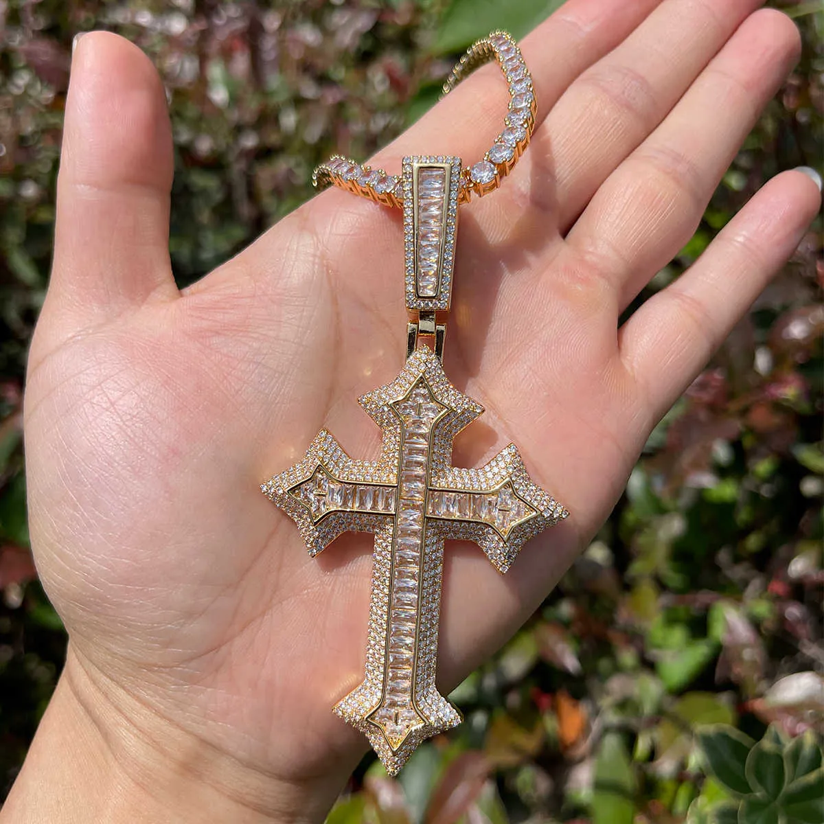 ◇Hei◇ cubic cross necklace [正規品/関税込] 42397_1.jpg