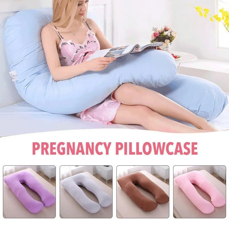 Almofadas para gestantes suporte para dormir capa de fronha para gestantes corpo de algodão coelho estampado em forma de U Almofadas para gestantes travessas laterais para gestantes 230627