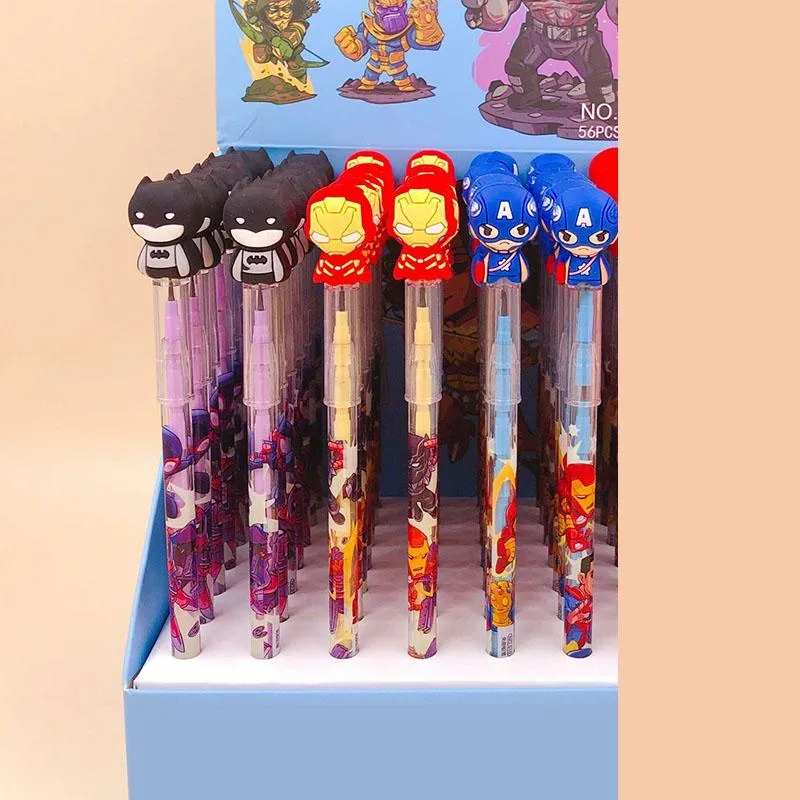 Pencils 56 pcs/lot Hero series Mechanical Pencil Creative Automatic Pen stationery gift School Office writing Supplies