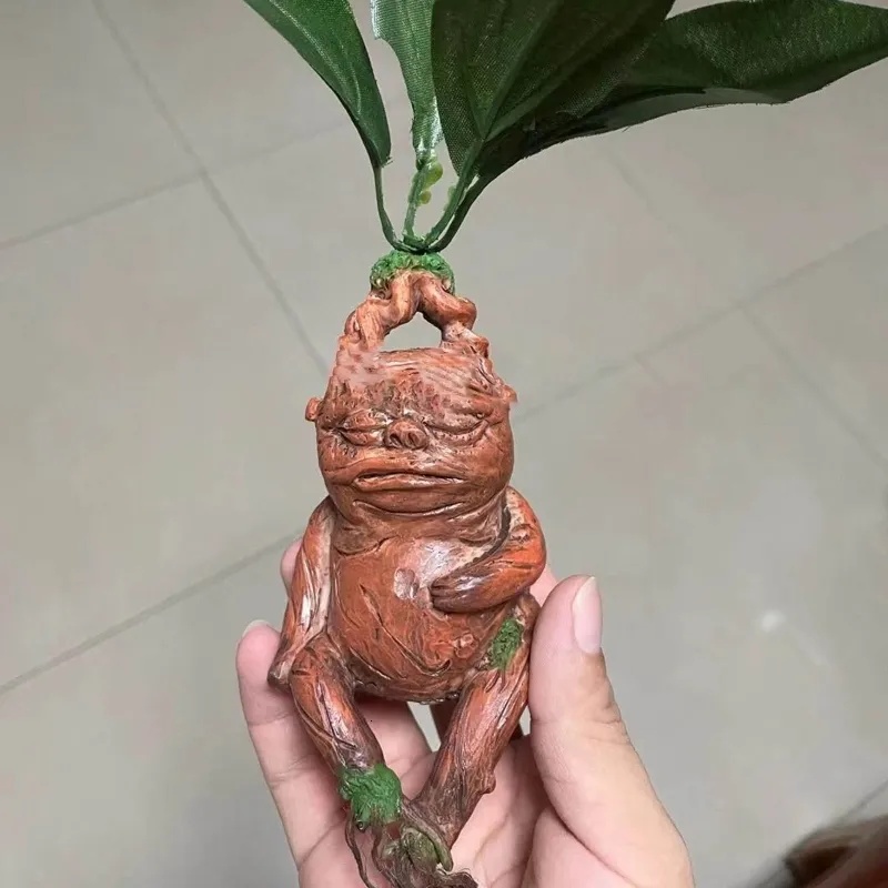 Decorative Objects Figurines Mandrake Grass Resin Statue Landscape Ornament Art Figurine Crafts for Outdoor Garden Living Room Bedroom Wholesale 230627