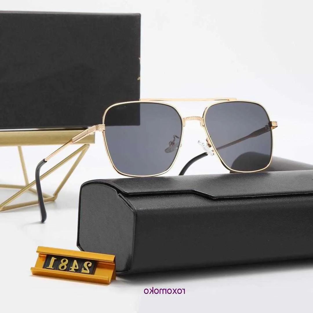 Hoge kwaliteit ditaity Fashion Zonnebril heren dames 2481 Designer Top Nieuwe zonnebril UV400 Eyewear sunGlass Metal Frame Polaroid Lens met box case B8N8