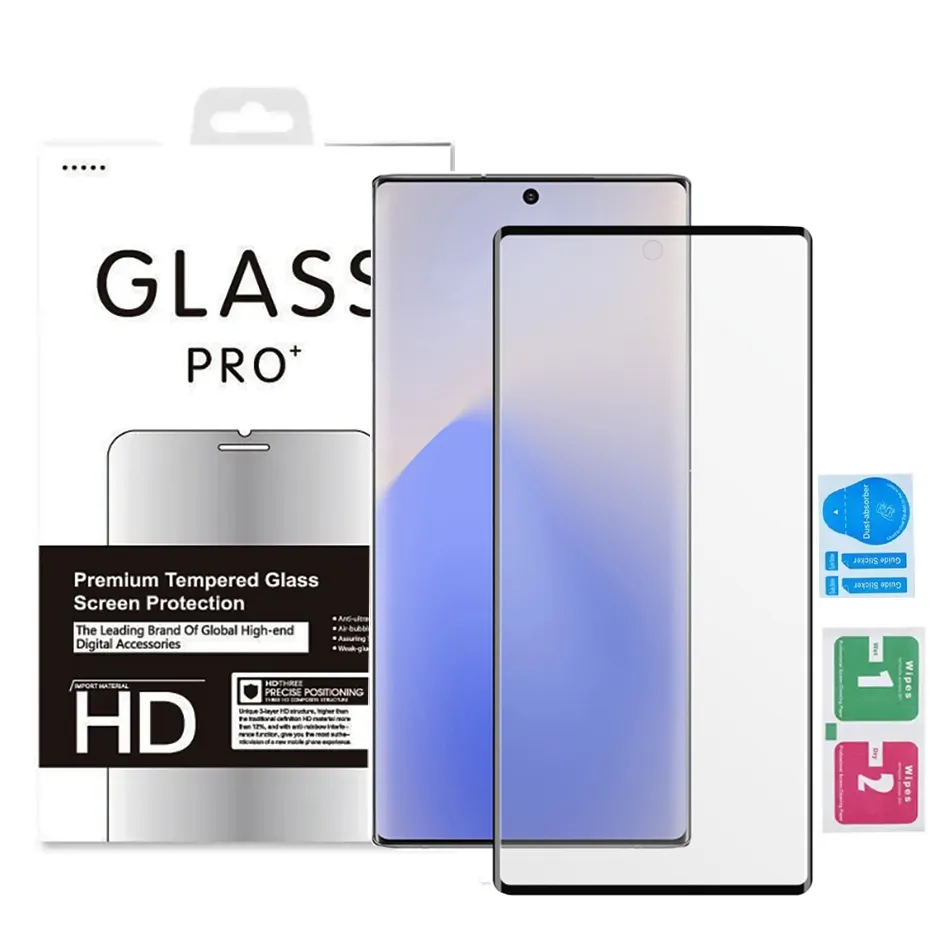 Paquete de 2 protectores de pantalla para Galaxy S23 Ultra de privacidad  [compatible con huellas dactilares y S Pen] 2 vidrios templados curvados 3D