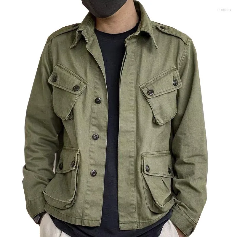 Hunting Jackets 2023 Jungle Jacket M42 Military Paratrooper Suit Men's Overalls Casual Coat Top Army Solid Color
