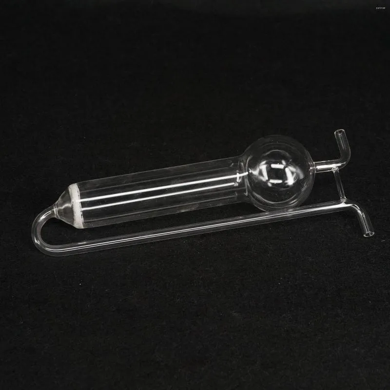 50ml Lab Clear Glass Porous Absorbing Tube U-shape Gas Sampling Bottle Glassware