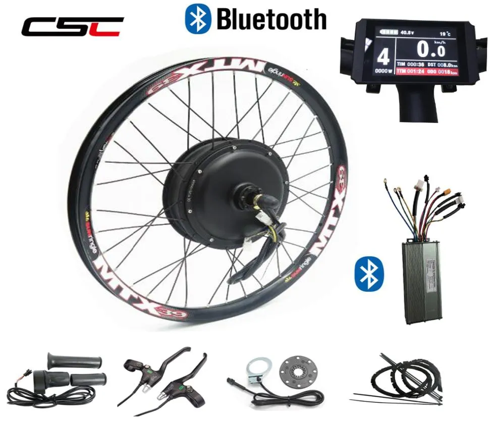 CSC Electric Bicycle Conversion Kit 48V 1500W With Color LCD Display