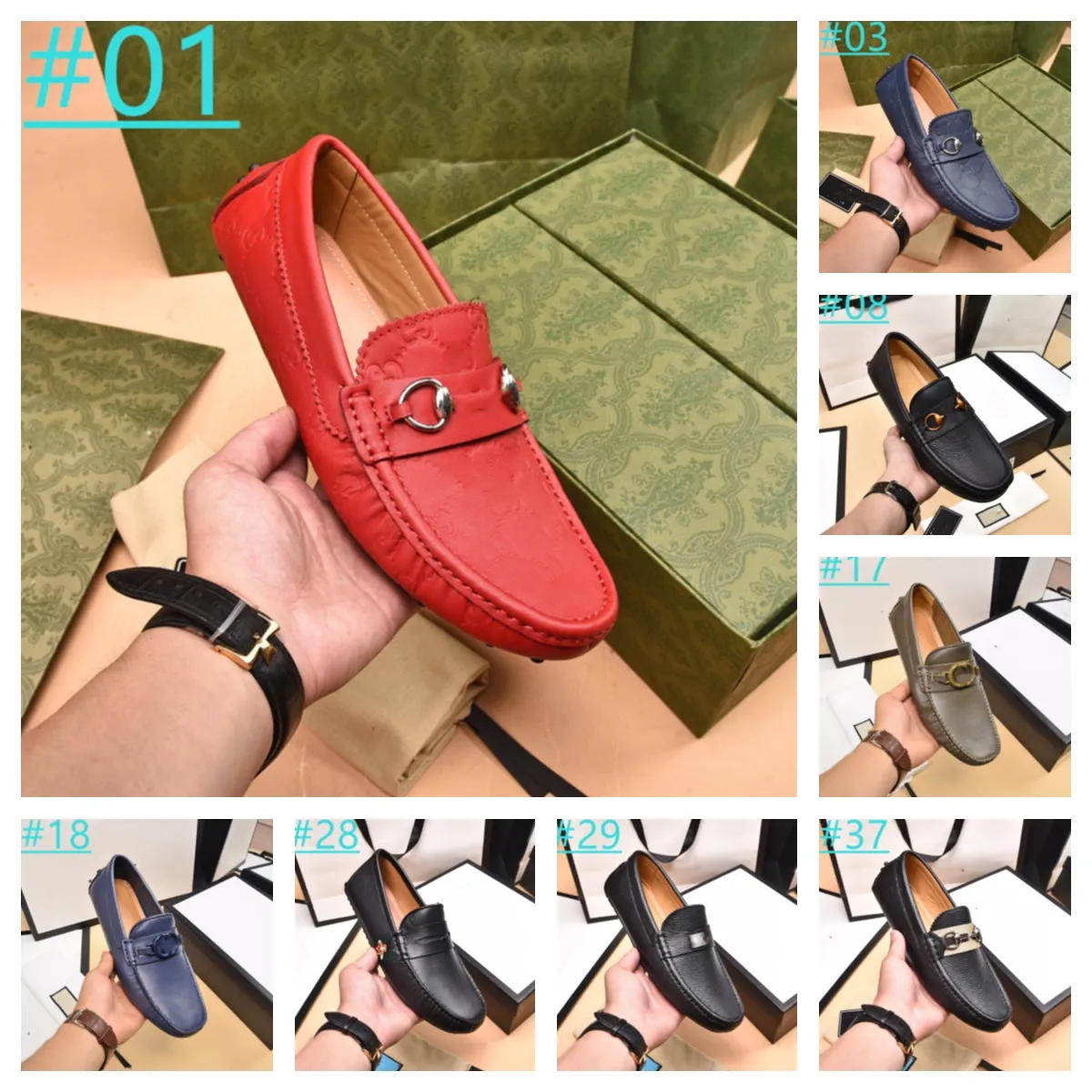 erkekler ayakkabı loafer'lar erkek lüks tasarımcı gündelik ayakkabı moda G deri süet patent sivri ayakkabı düz Düğün boyutu 38-46 elbise