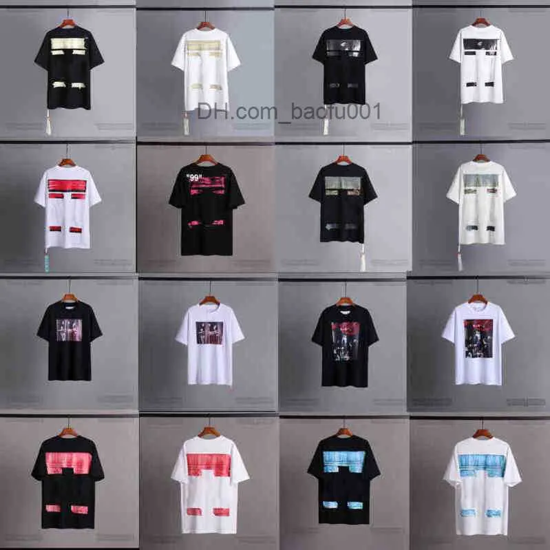 Herren T-Shirts Designer Luxus Sommer AUS Klassisches T-Shirt Ölgemälde Jungfrau Maria Band 99 Seri Mode Herren und Damen Lose Rundkragen Weiß Schwarz T-Shirt Z23628