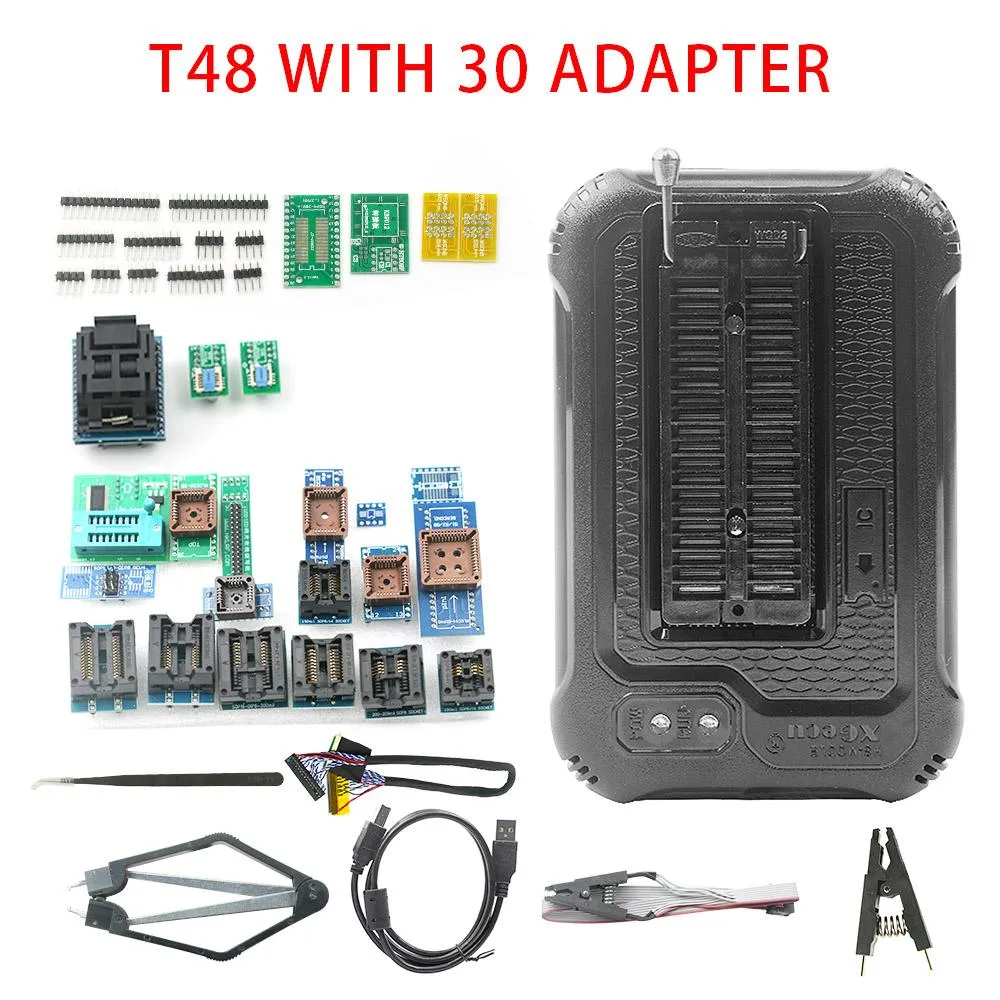 Taschenrechner TL866ii Plus 37 Adapter Minipro -Programmierer V11.9 Universal TL866 T48 Programm Nand Flash AVR Pic BIOS USB -Programmierrechner