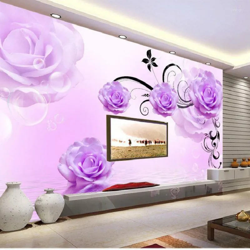 Tapety Damaszka tapeta na ściany 3D papier mural Silk Silk salon Sypialnia Ulepszenie domu dekoracyjne