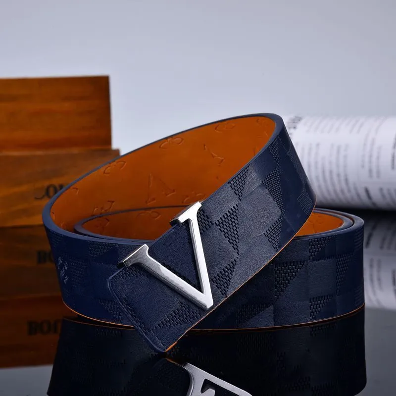 Orrous Mens Leather Belt Solid Color Vintage Pin Buckle, 3.8 Cm Wide ...