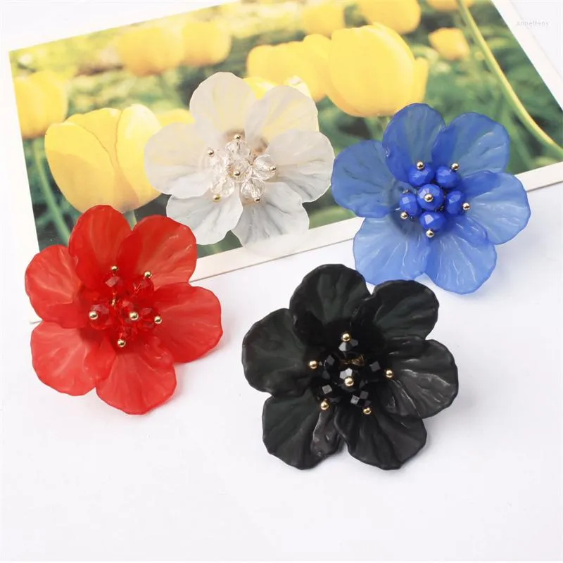 Dangle Earrings Exaggerated Fashion Flower Female Petal Hipster Personality Temperament Accessories