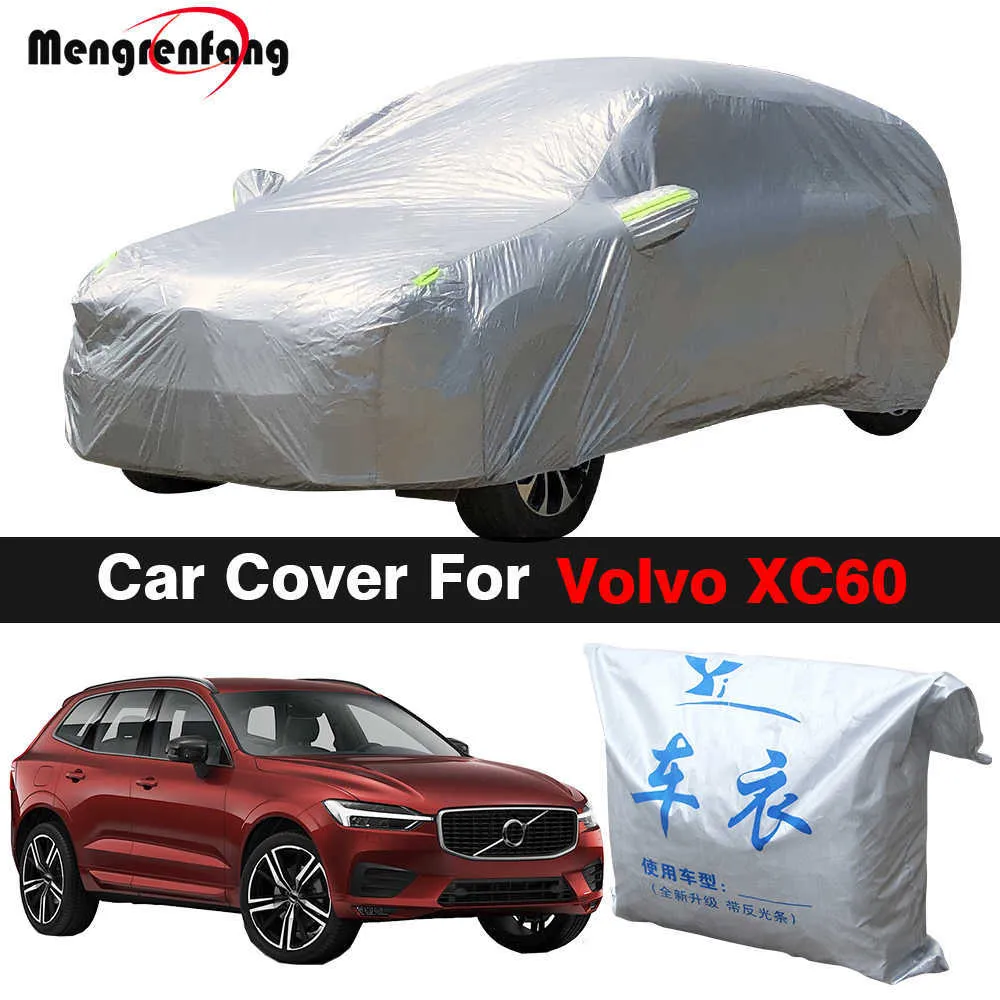 Obejmuje pełną osłonę samochodu dla Volvo XC60 SUV Outdoor Sun Shade Antiuv Snow Rain Ochrona ochrony