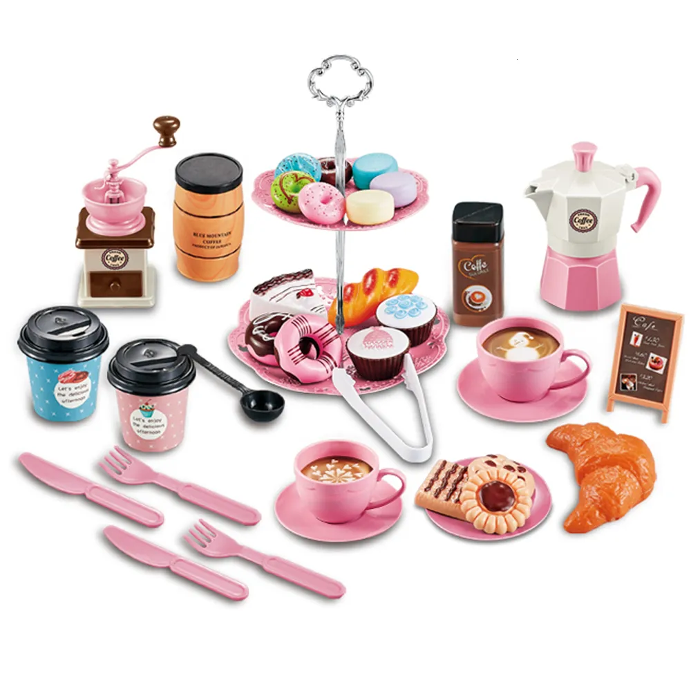 Compre Crianças conjunto de brinquedos máquina café cozinha brinquedos  simulação comida pão bolo café fingir jogar compras caixa registradora  brinquedos para crianças