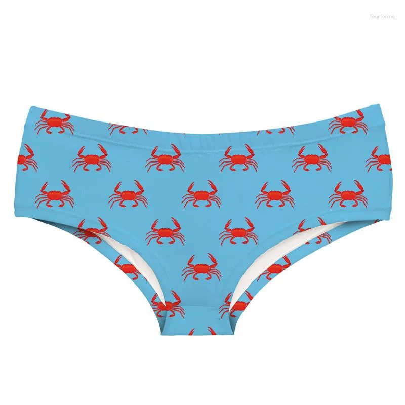 Womens Panties DeanFire Super Soft 3D Underwear CRAB Funny Print Kawaii  Push Up Sexy Briefs Lingerie Thong For Female From 17,3 €