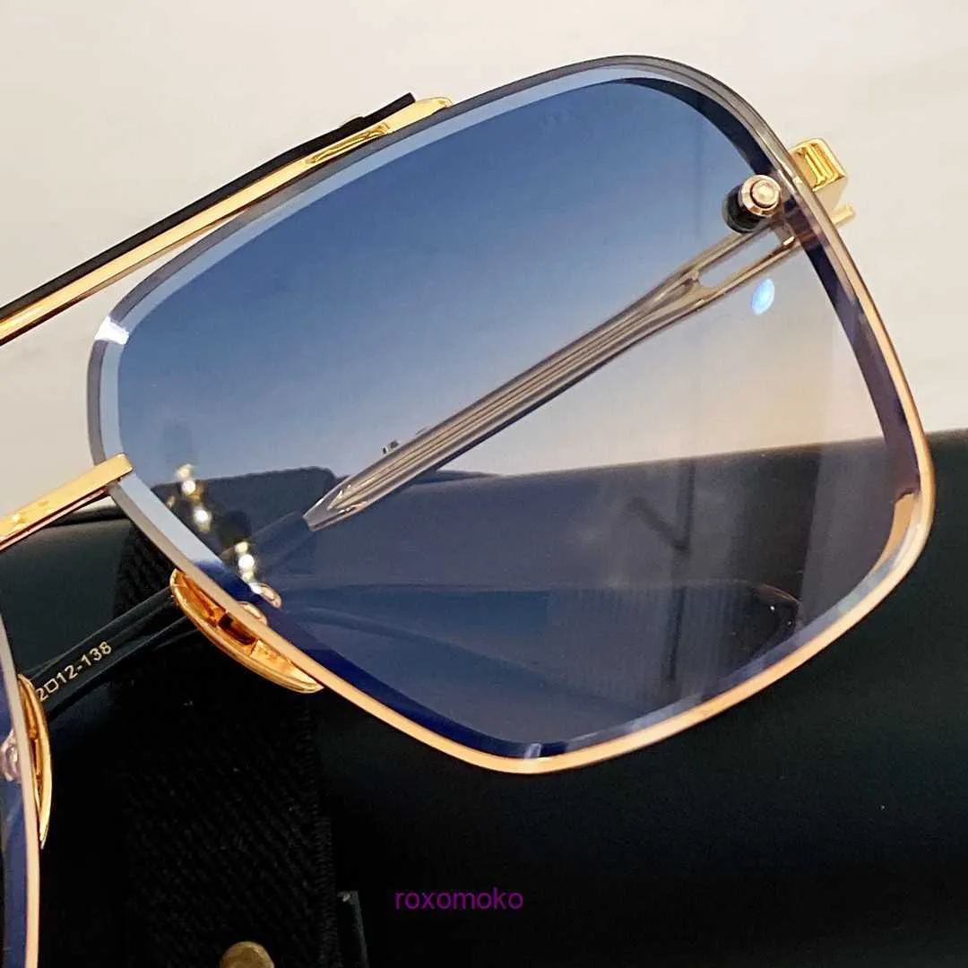 A Dita Mach Six Top Original Lunettes de soleil design de haute qualité pour hommes célèbres à la mode Classique rétro marque de lunettes de luxe Design de mode femmes uv400 HD glas